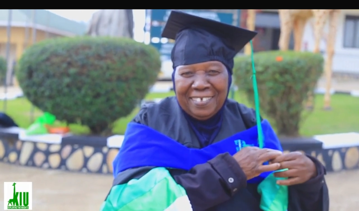 75-Year-Old Widow Graduates with Master’s in Public Health from KIU