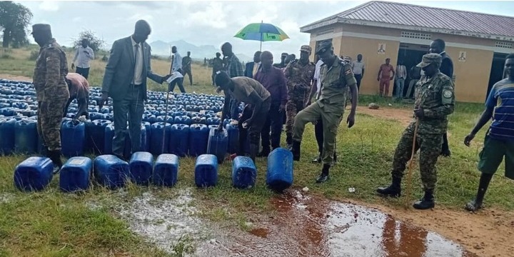 How Ugandans Reacted After Police Were Spotted Pouring Out 15,000 Litres of Illicit Waragi