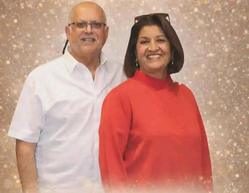 Sudhir Ruparelia and Wife Jyotsna Extend New Year Wishes to Ugandans