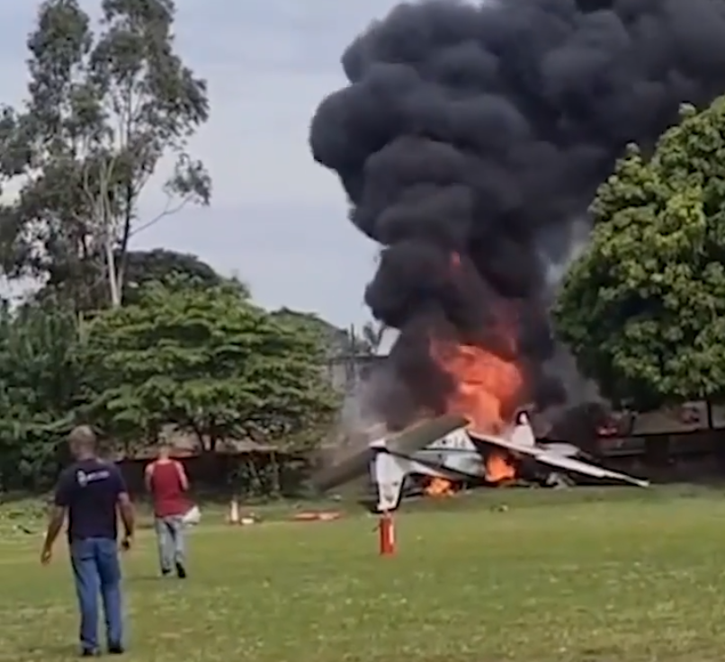 DEADLY CRASH: Two killed After Plane Crashes, Bursts Into Flames